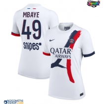 Ženski Nogometni dresi Paris Saint-Germain Ibrahim Mbaye #49 Gostujoči 2025-26 Kratek Rokav